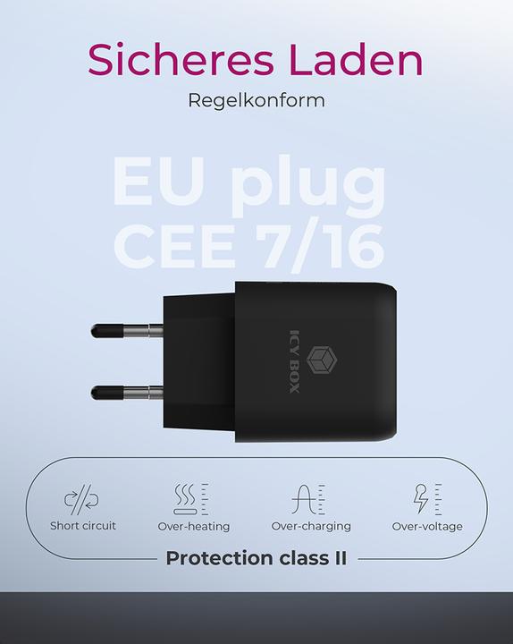 Produktbild Icy Box USB-Wandladegerät IB-PS102-PD (20 W)