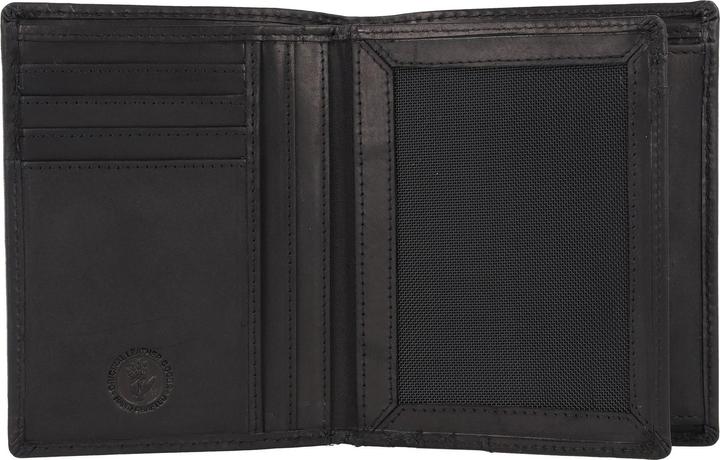 Produktbild Greenburry Pure Black Geldbörse RFID Schutz Leder 10.5 cm