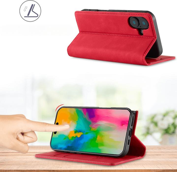 Produktbild LC.Imeeke iPhone 16 - Flip Case Vintage (Apple iPhone 16)