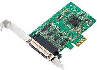 Actual product image Moxa CP-114EL - Serial card with 4 RS-232422485 ports and low profile for PCI Express x1
