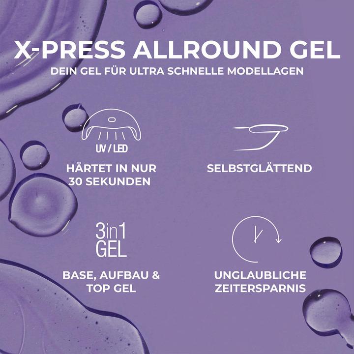 Immagine prodotto Juliana Nails X-press Allround Gel - 30 sec - Cover Nude (Rosa nudo, Vernice UV gel)