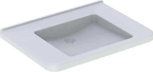 Produktbild Geberit Renova Nr. 1 Comfort Waschtisch, unterfahrbar, 750x550 mm, ohne Hahnloch, ohne Überlauf, we (750 mm, 160 mm)