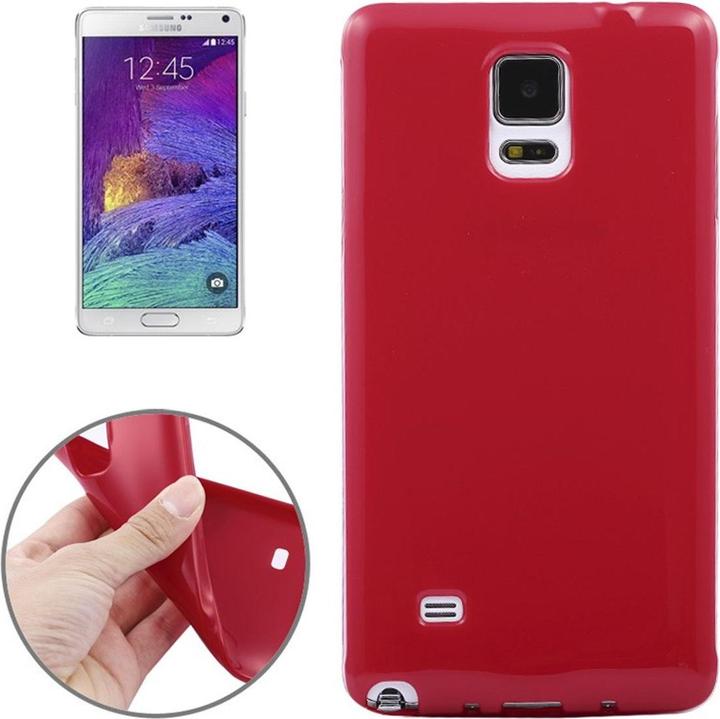 Produktbild König Design Schutzhülle TPU Case für Handy Samsung Galaxy Note 4 SM N910 Rot (Samsung Galaxy Note 4)