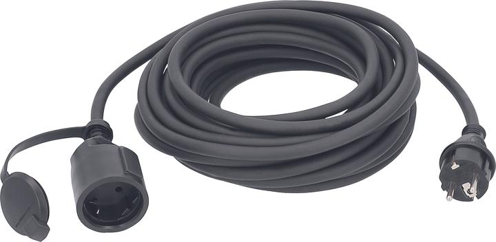 As - Schwabe 60370 Power extension cable black 25 m (20 m, CEE 7/3)