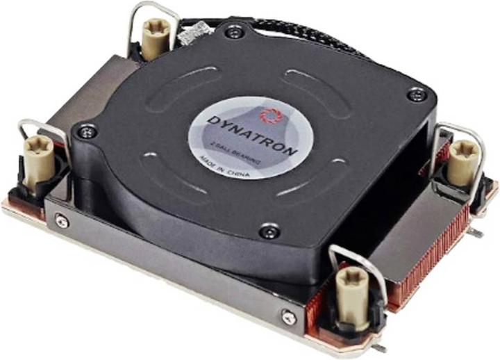 Produktbild Dynatron N12 Intel CPU Kuehler 1U LGA4189-4-5 P4-P5 od P+ Kuehlkoerper Kupfer mit Vapour Chamber aktiv mit PW (80.60 mm)