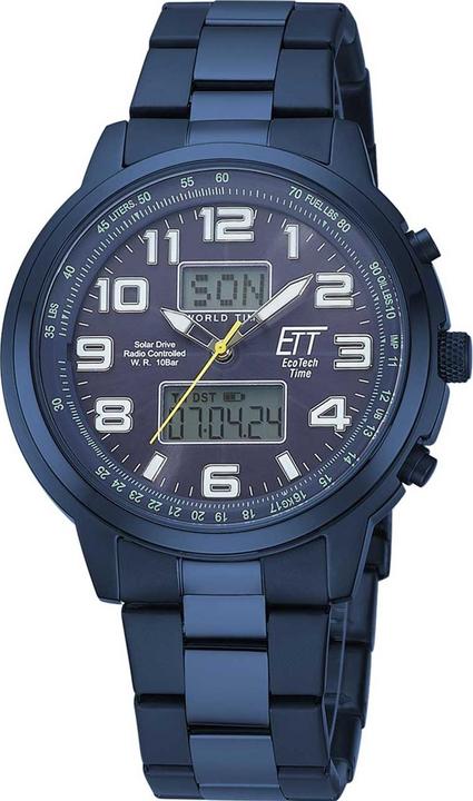 Produktbild ETT EGS-11445-32M Solar Drive Funkuhr Hunter II Herrenuhr 48mm 10ATM (Digitaluhr, Analoguhr, Funkuhr, 48 mm)