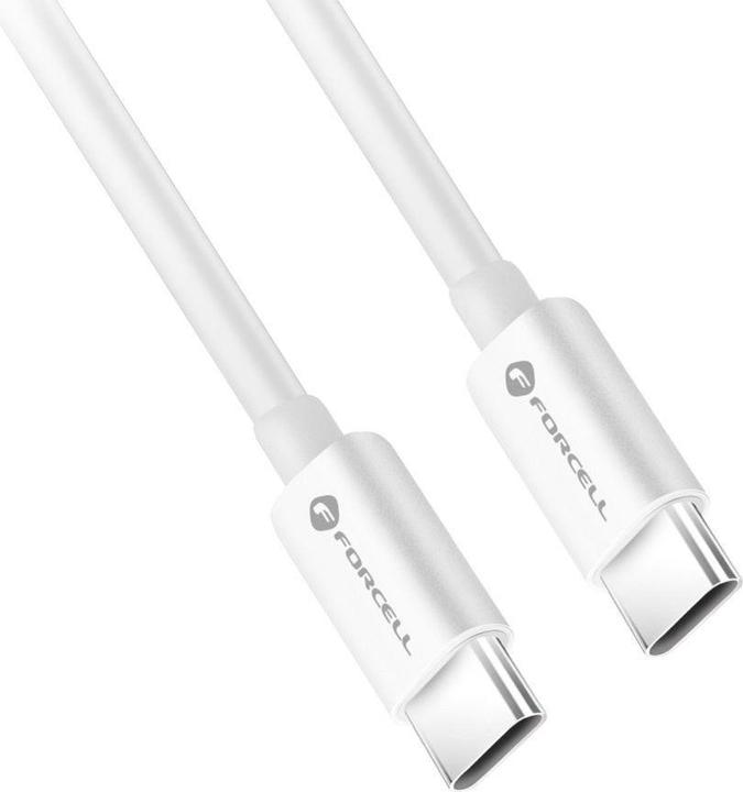 Image du produit Forcell Cable F-ENERGY C339 cable Type C to Type C PD QC4.0 5A 100W 3 m white (3 m, USB 3.2 Gen 2, 100 W)