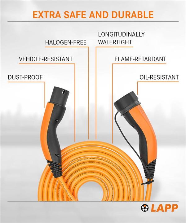 Actual product image Lapp Mobility Helix (Type 2, 22 kW, 32 A, 5 m)