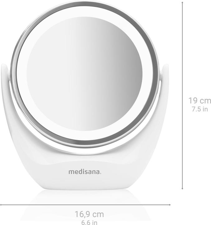 Image du produit Medisana CM 835 Miroir cosmétique 2en1, Ø 12 cm