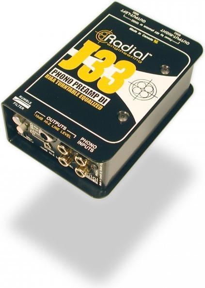 Produktbild Radial J33 actieve DI box en platenspeler voorversterker