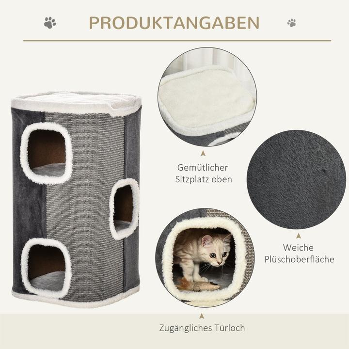 Image du produit Jamb Arbre à chat (74 cm, Gris, Blanc)