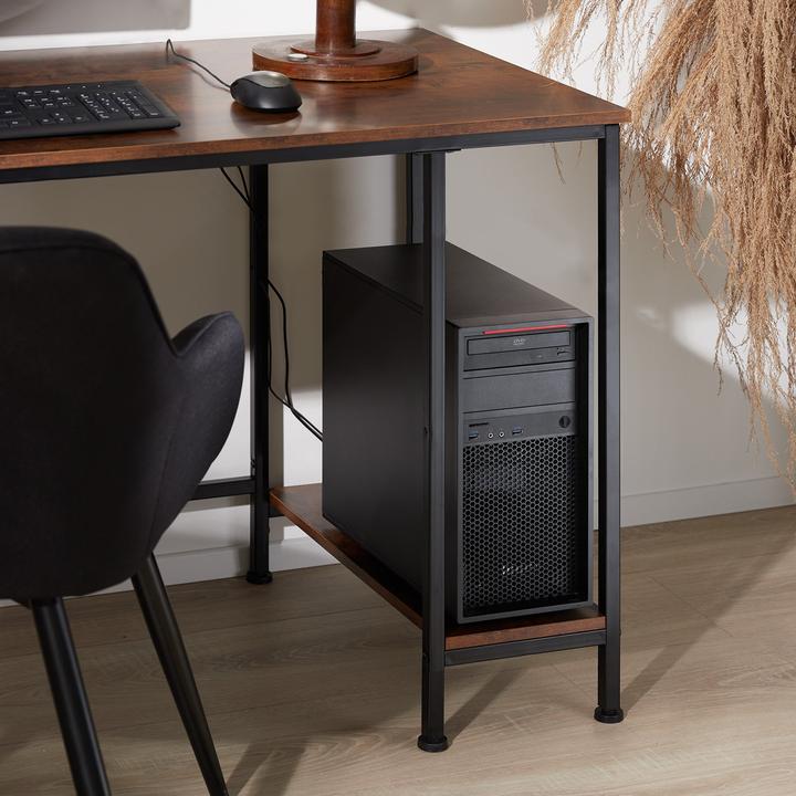 Actual product image tectake Desk Canton (60 x 60 x 120 cm)