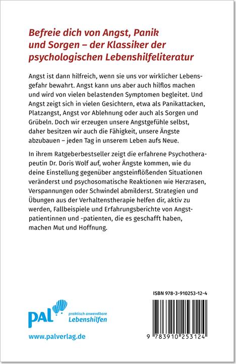 Nährwerte und Zutaten Ängste verstehen und überwinden (Deutsch, Doris Wolf, 2024)