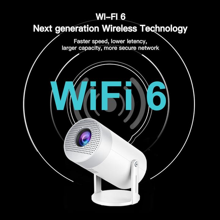 Produktbild PhoneLook Projektor Multimedia HG50 LED HD Beamer Heimkino mit Screen Mirroring (Android 12, WiFi 6) (HD, 300 lm)