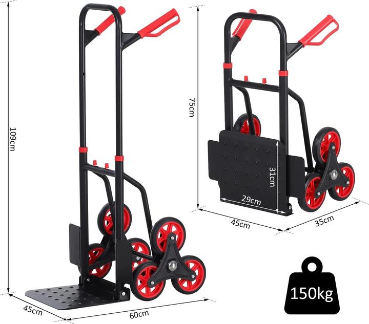 Actual product image Jamb Folding stair climber (150 kg)