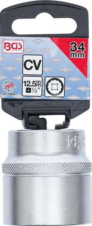 Actual product image BGS Socket, 12-point | 12.5 mm (1/2") Drive | 34 mm (34 mm)