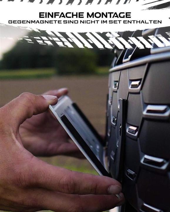 Actual product image Ivality Number Plate Holder Magnet Extension Show Number Plate (Front + rear, Universal)