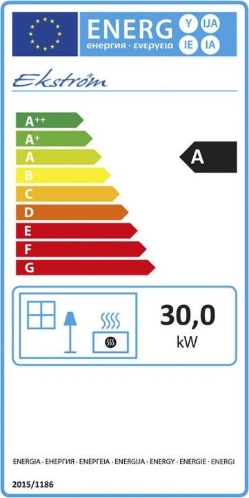 Etichetta energetica Ekström pistola di riscaldamento (30000 W)