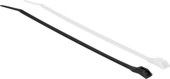 Actual product image Delock Cable tie with flat head L 280 x W 4.6 mm 100 pieces (Plastic cable ties, 280 mm, 100 pcs.)