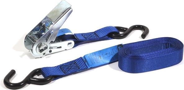 Jumbo Mediamente resistente, blu, con cricchetto e 2 ganci, forza di trazione