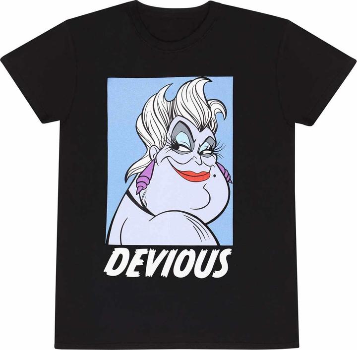 Actual product image The Little Mermaid Unisex Adult Devious Ursula T-Shirt (S)