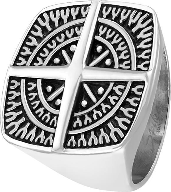 Produktbild Star Piercing Ring silber Kompassrose (Chirurgenstahl 316L, ohne Messing)