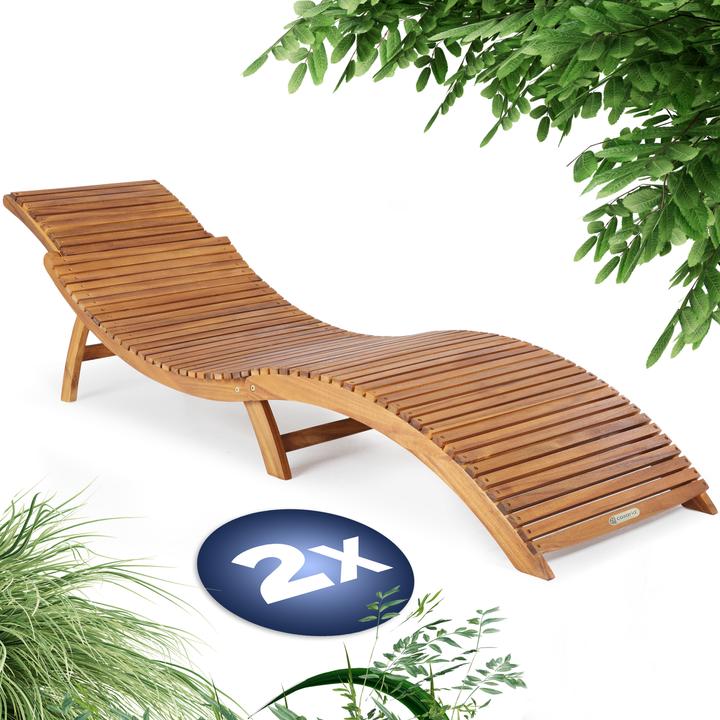 Actual product image Casaria Swing lounger set of 2 (190 cm)