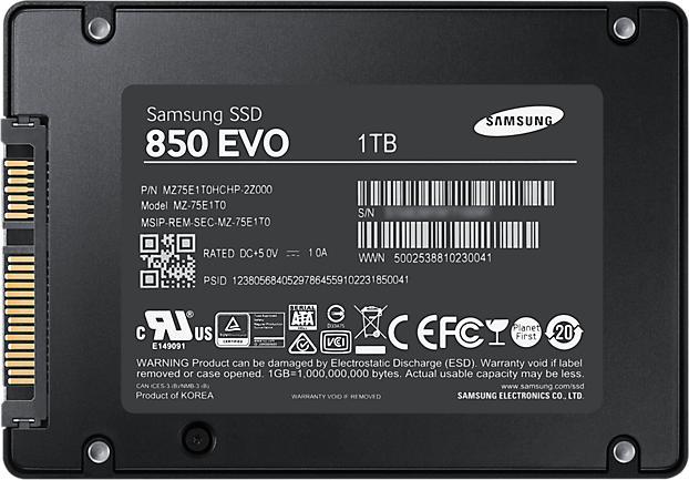 Produktbild Samsung 850 EVO Basic (1000 GB, 2.5")