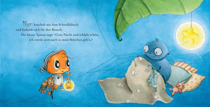 Actual product image Die kleine Spinne Widerlich sagt Gute Nacht (Pappbilderbuch) (German, Diana Amft, 2019)
