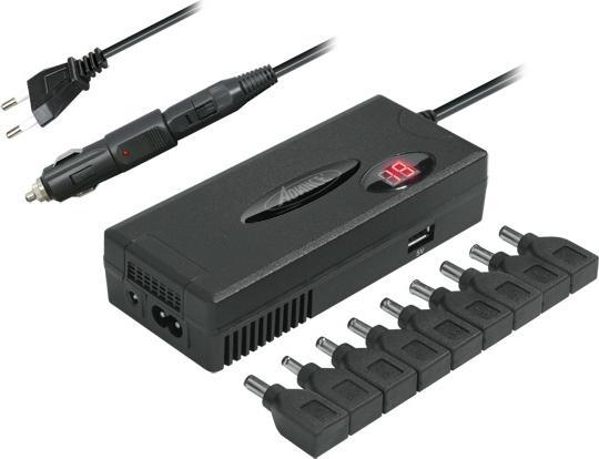 Actual product image Advance Chargeur Universel PC Portable 110w (90w Nominal) 9 Embouts Secteur + Allume Cigare (110 W)