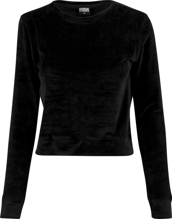 Urban Classics Ladies Short Velvet Crew