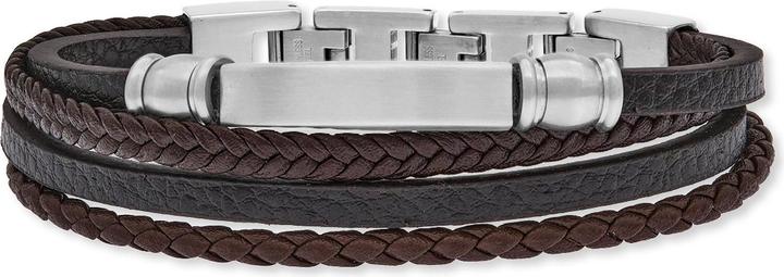 Produktbild Save Brave Armband SBB-Felix-BR Herren (21.50 cm, Leder, Edelstahl)