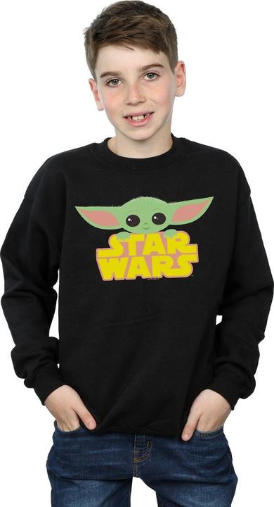 Immagine prodotto Star Wars The Mandalorian The Child And Logo Felpa Ragazzi (140, 146)