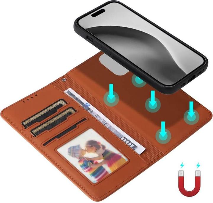 Image du produit Cover-Discount iPhone 16 Pro Max - Portefeuille divisible 2-en-1 Étui pour téléphone portable (Apple iPhone 16 Pro Max)