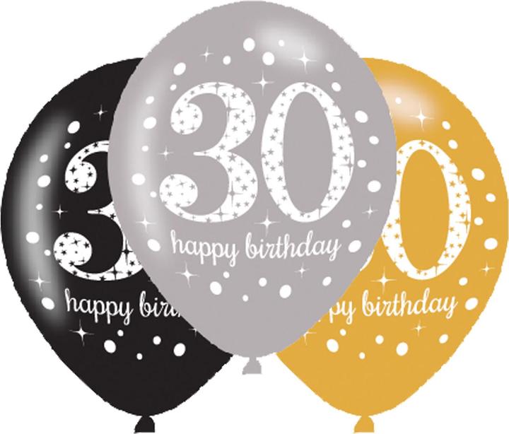 Produktbild Amscan Ballons 30 Jahre "Froher Geburtstag"