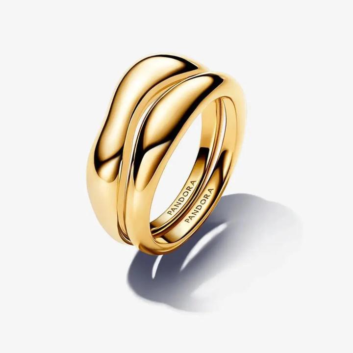 Actual product image Pandora Organically shaped stacking rings (54)