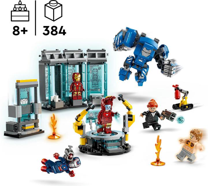 Actual product image LEGO Iron Man's Laboratory: Hall of Armour (76315, LEGO Super Mario)