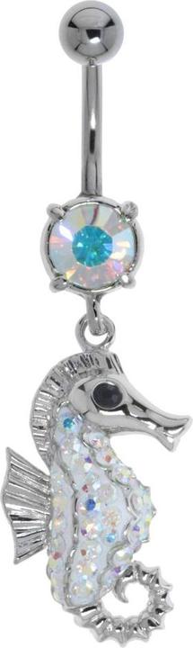 Produktbild Bijouteria Bauchpiercing (Messing rhodiniert, Chirurgenstahl 316L, Kristall)