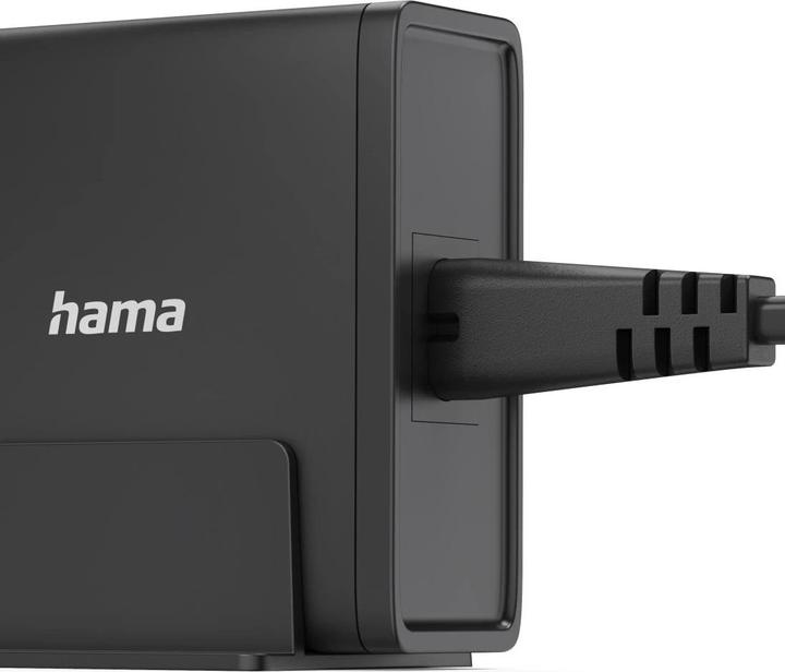 Image du produit Hama Station de charge USB-C universelle, GaN, 3 ports, Power Delivery (PD), 5-28V/140W (140 W)