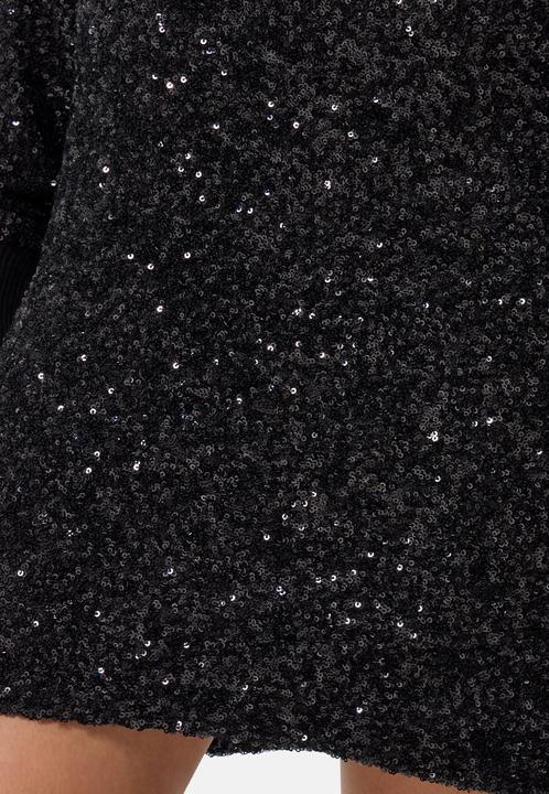 Actual product image Cash-Mere Wolle Kaschmir Rock mit Pailletten (L)