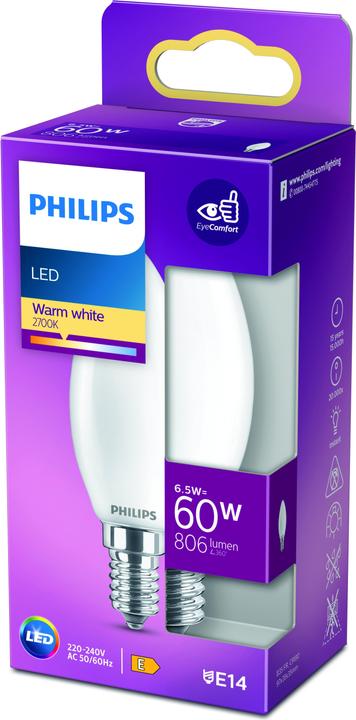 Produktbild Philips Lampe (E14, 6.50 W, 806 lm, 1 x, E)