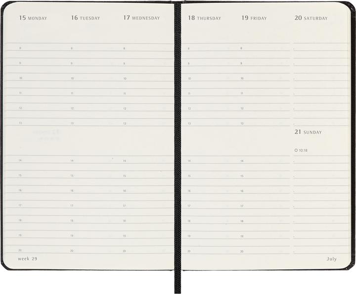 Image du produit Moleskine Wochenkalender (De poche, A6, Anglais)