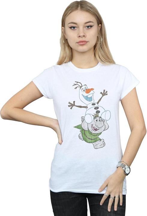 Image du produit Disney - T-shirt FROZEN OLAF AND TROLL - Femme (XL)