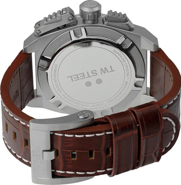Image du produit TW-Steel TW1113 Canteen Chronographe Montre Homme 46mm 10ATM (Chronographe, 46 mm)
