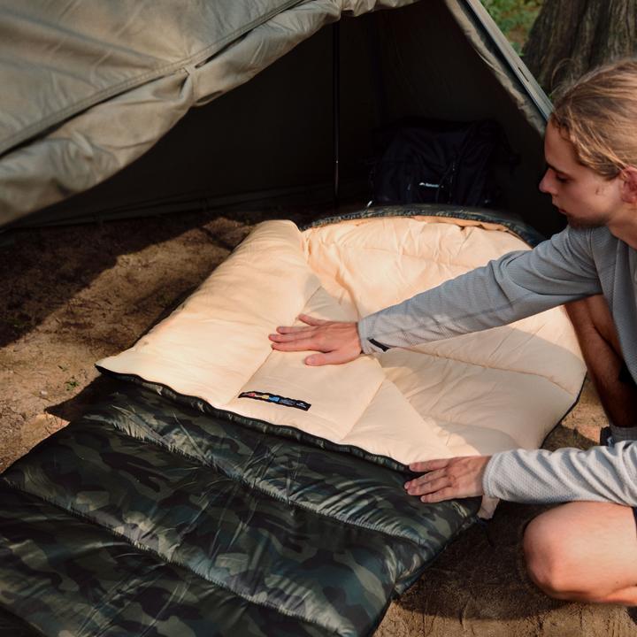 Actual product image Naturehike Warmy square with hat warming cotton sleeping bag M300/Grey/left