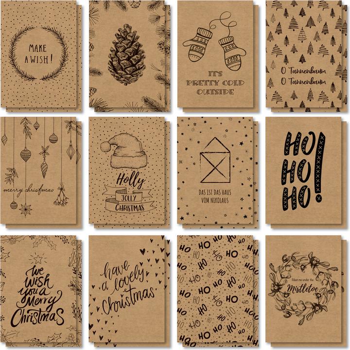 Immagine prodotto Sigel Set di cartoline natalizie "Natural Christmas", DIN A6 (1 pz.)