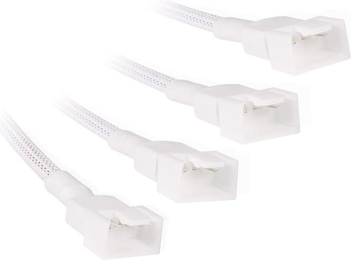 Produktbild Alphacool LK Y-Splitter 4-Pin auf 4x 4-Pin PWM 15cm wei?? (4 Lüfter)
