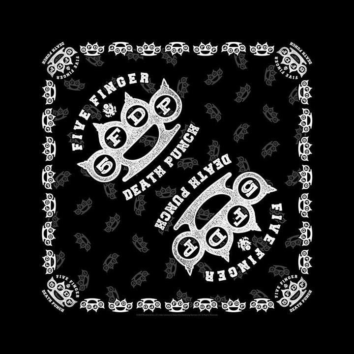 Actual product image Five Finger Death Punch Knuckles Bandana