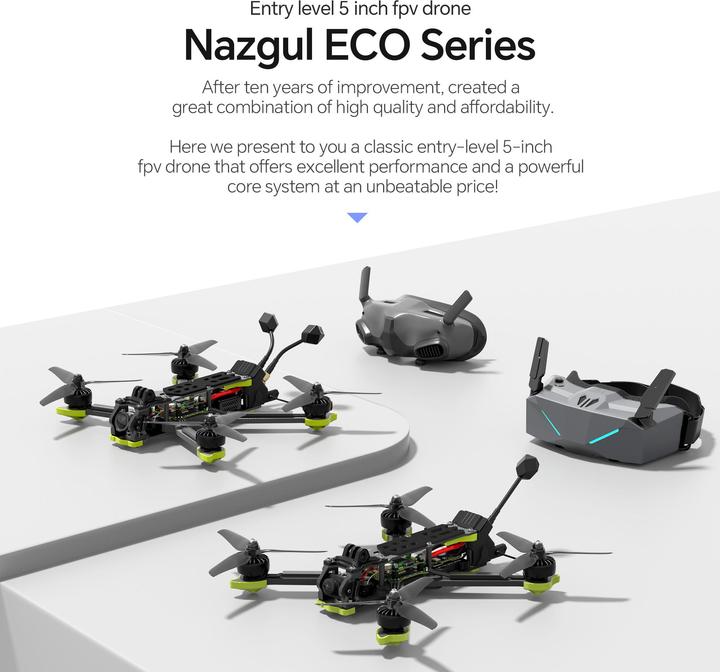 Actual product image iFlight Nazgul DC5 ECO 6S O3 HD (7.50 min, 675 g)