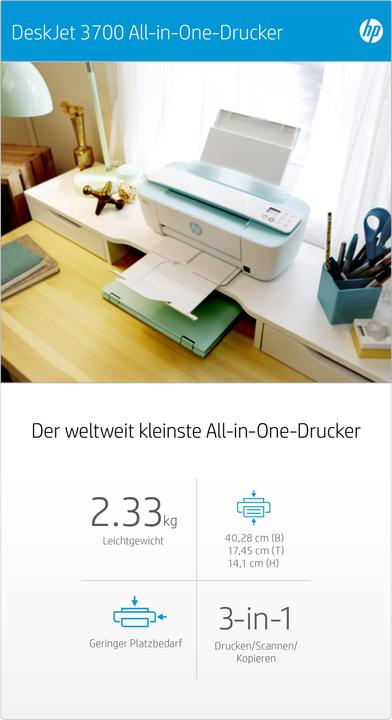 Produktbild HP DeskJet 3750 (Tintenpatrone, Farbe)